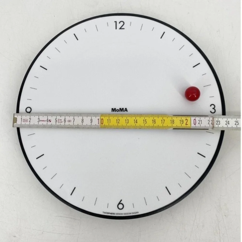 MOMA Gideon Dagan Modern Design Timesphere Wall Clock Made in USA 9.5in MCM